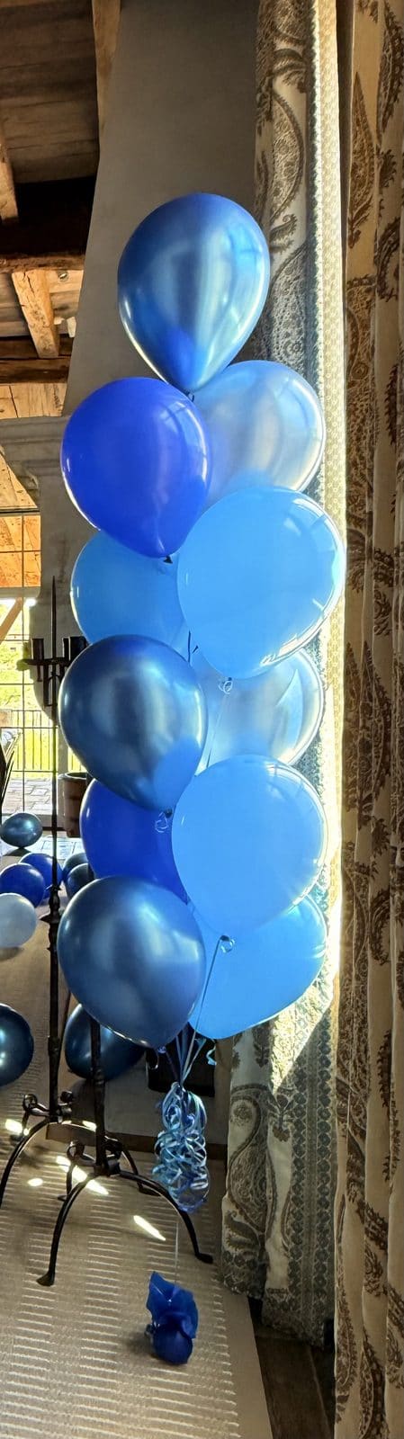 Blue balloon bouquet by AZ Party Mart