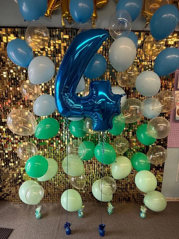 Bubble strings custom balloon design by AZ Party Mart