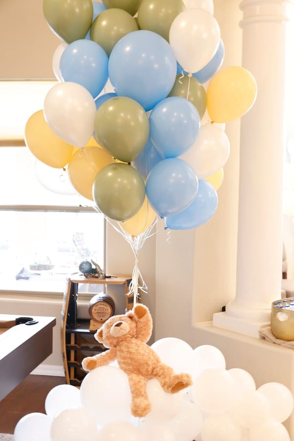Custom bear balloon feature by AZ Party Mart