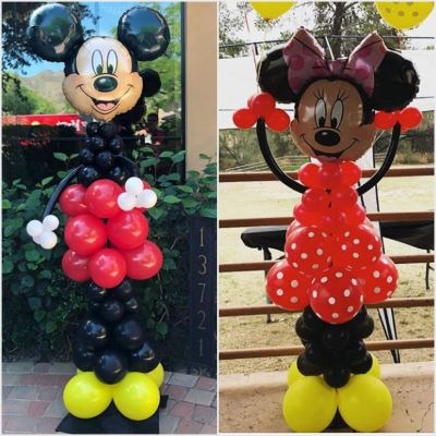 Character balloon columns by AZ Party Mart